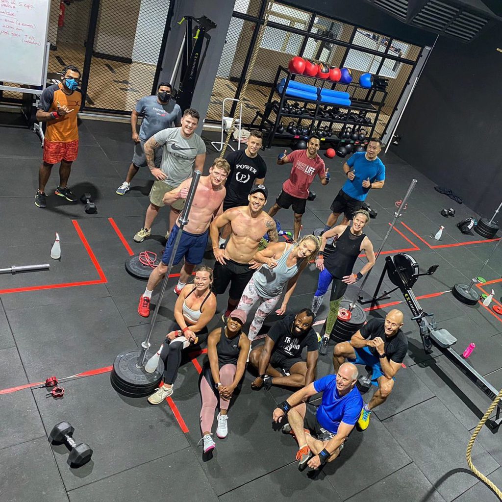 Fin d'un cours de CrossFit au Pack Life Sandon 